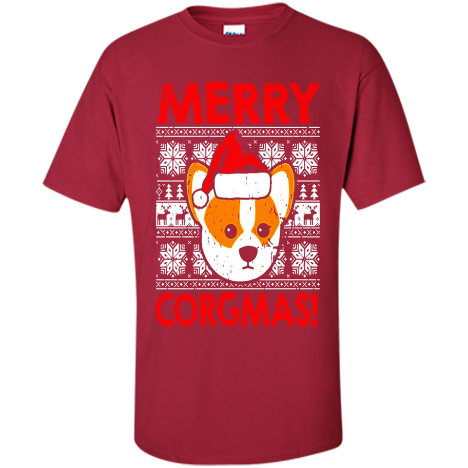 Funny Christmas Santa Corgi Dog Merry Corgmas - Shirt