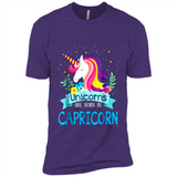 Unicorns are born in Capricorn Birthday Rainbow Gift Custom Ultra Cotton