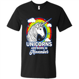Unicorns Are Born In November Birthday Rainbow