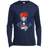 Calgary Flames Halloween The Nightmare Before Christmas - Canvas Long Sleeve T-Shirt