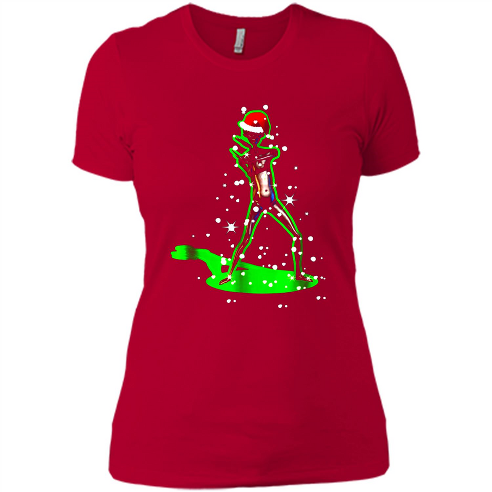 Santa Hat Christmas-Howard The Alien Ladies' Boyfriend