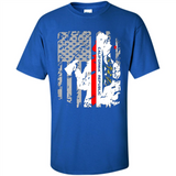 Paradise California Firefighter Thin Red Line Funds Youth T-Shirt PINGPONG - Shirt