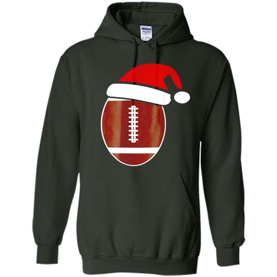 Christmas Football Shirt - Football Santa Hat Christmas