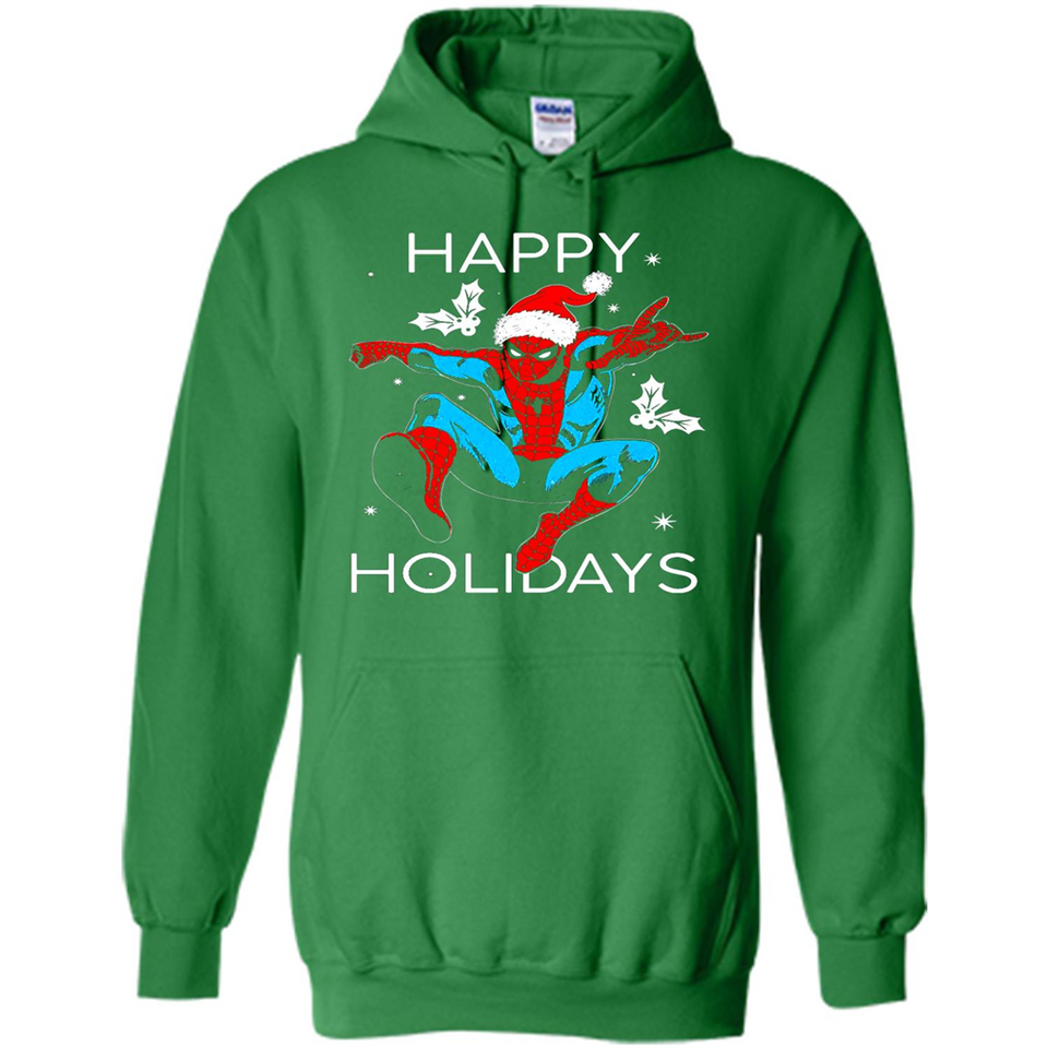 Marvel Spider Man Happy Holidays Santa Christmas Mug PINGPONG - Hoodie