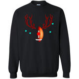 Football Christmas Shirt Reindeer Christmas Football Funny - Sweatshirt