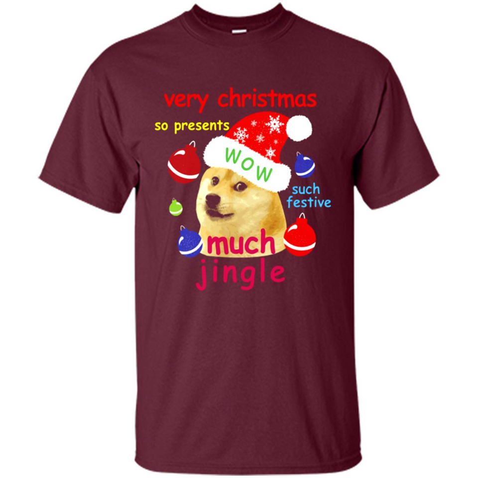 Christmas Doge Meme Shirts Funny Santa Shiba Inu Dog - Shirt