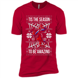 Marvel Spider Man Tis The Season To Be Amazing Ugly Christmas Mug PINGPONG - Premium Short Sleeve T-Shirt