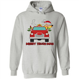 Merry Truck-Mas Christmas Fire Truck Cute Reindeer Sporty - Hoodie