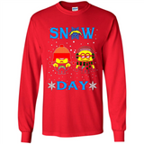 Snow Day Shirt For Los Angeles Chargers Vs Minion Fans pingpong