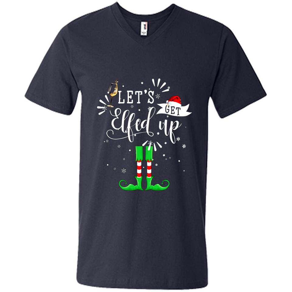 Let's Get Elfed Up Funny Drinking Wine Christmas Elf PINGPONG