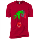 GRINCH HAND HOLDING CHICAGO BEARS GLITTER CHRISTMAS PINGPONG