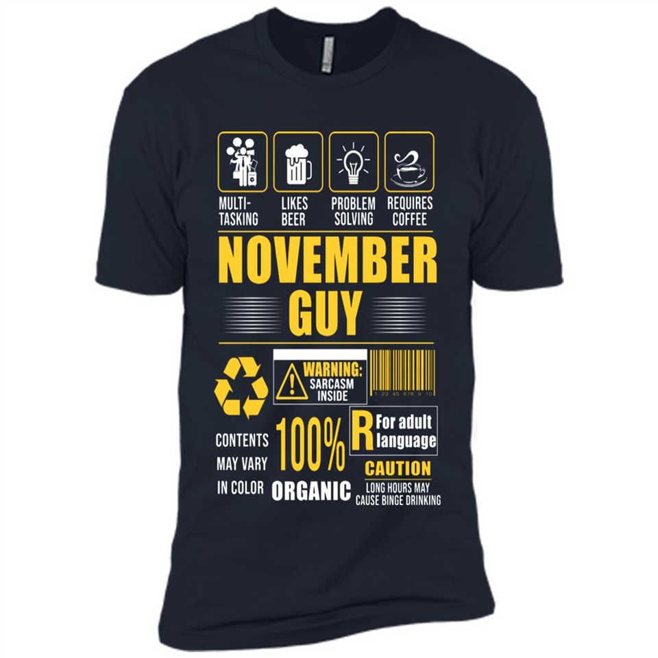 November Guy Multitasking - Premium Short Sleeve T-Shirt