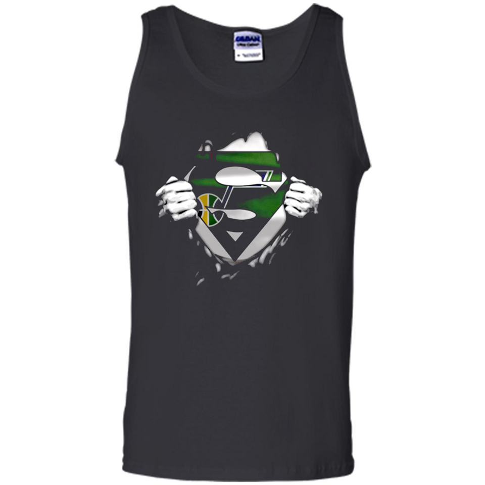 Utah Jazz And Superman Fans - Tank Top