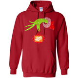 Grinch hand holding Logo HomeDepot Glitter Christmas - Hoodie