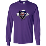 Chicago Cubs And Superman Fans - Long Sleeve T-Shirt