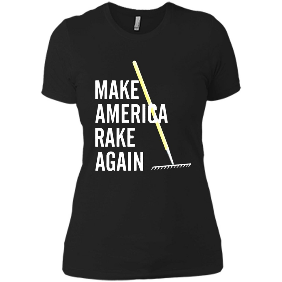 Make America Rake Again California Fires Paradise Youth T-Shirt PINGPONG - Ladies' Boyfriend T-Shirt