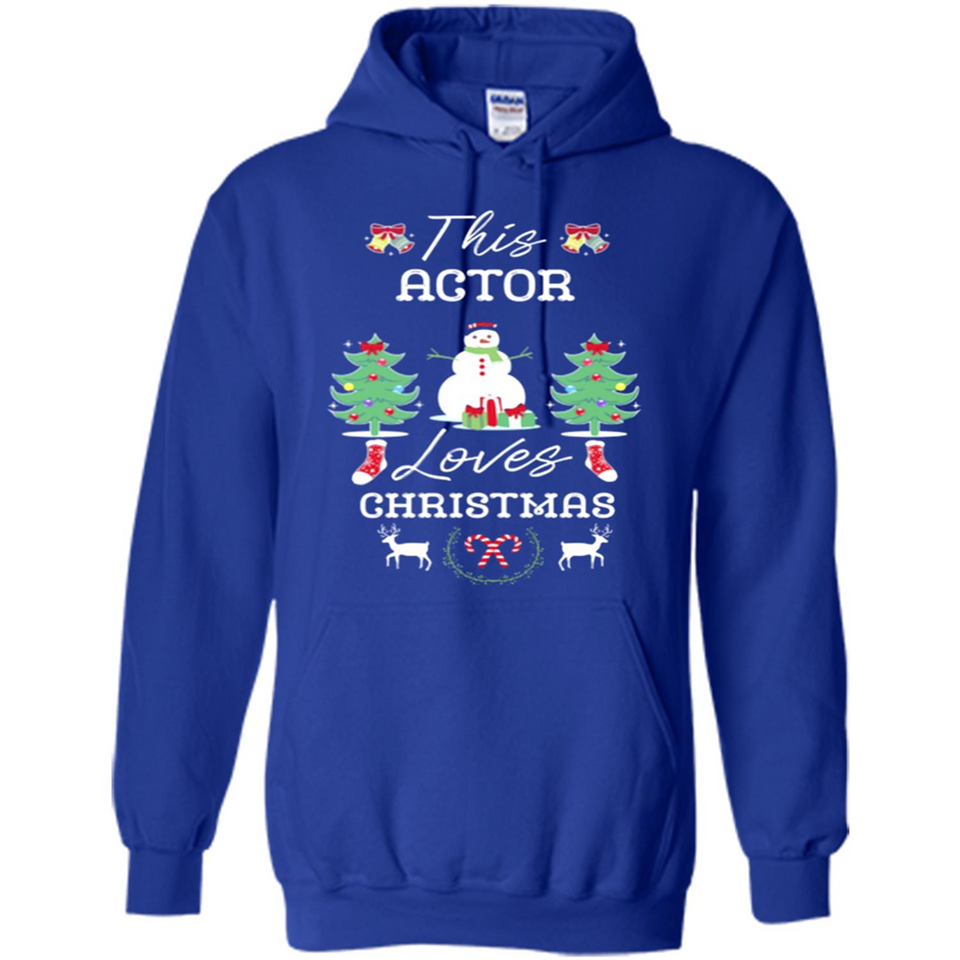 This Actor Loves Christmas Tree Shirt with Snowman
