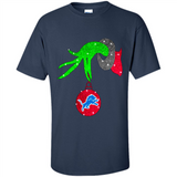GRINCH HAND HOLDING DETROIT LIONS GLITTER CHRISTMAS PINGPONG