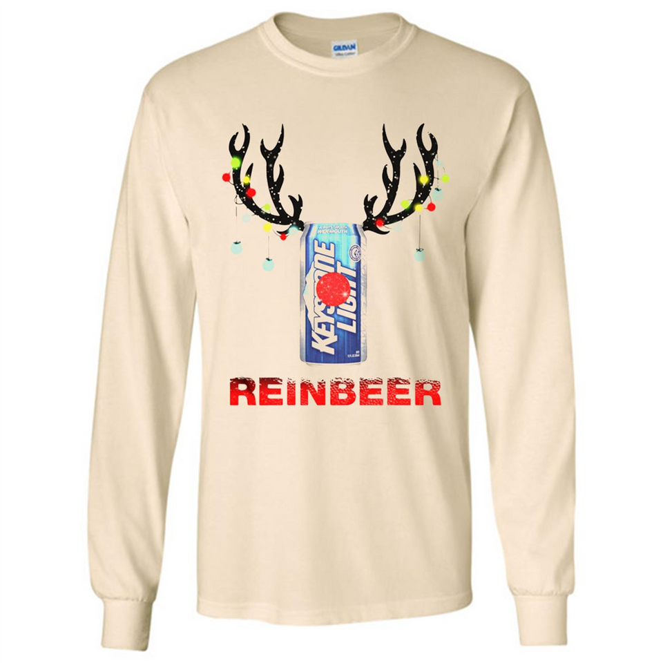 Keystone Light reinbeer Christmas - Long Sleeve T-Shirt