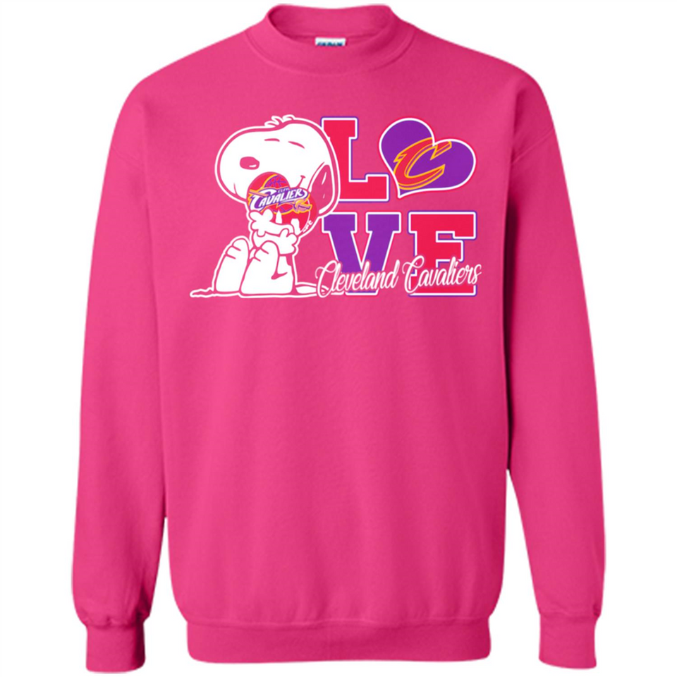 Snoopy loves NBA Cleveland Cavaliers - Sweatshirt