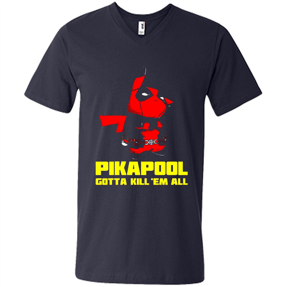 Pikapool Gotta Kill Them All Shirt PINGPONG - Men's V-Neck