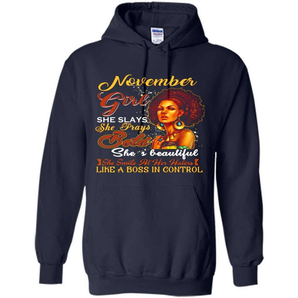 November Girl She Slays She Prays Beautiful Birthday PINGPONG
