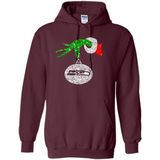 Funny Seattle Seahawks Glitter Grinch Monogram Ornament Christmas Gift - Hoodie