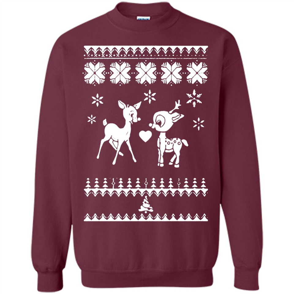 Rudolph and Clarice Ugly Christmas Sweater - Sweatshirt