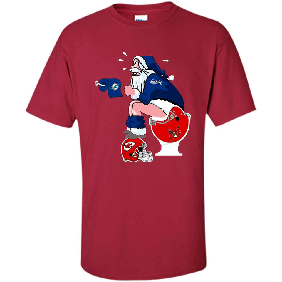 Seattle Seahawks Santa Claus Toilet
