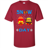 Snow Day Shirt For Chicago Blackhawks Vs Minion Fans pingpong