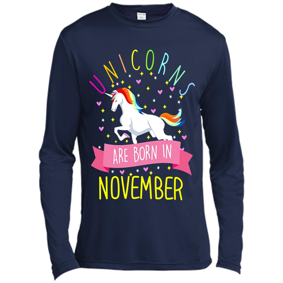 Unicorns Are Born In November T Shirt Hoodie Sweater
