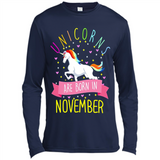 Unicorns Are Born In November T Shirt Hoodie Sweater