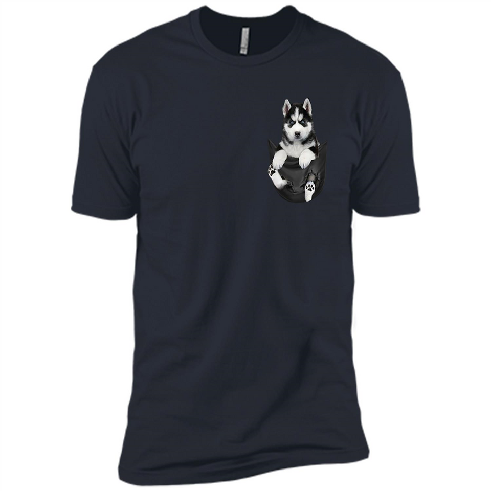 Husky Pocket - Premium Short Sleeve T-Shirt