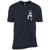 Husky Pocket - Premium Short Sleeve T-Shirt