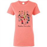 Snoopy Christmas Time Is Here Sporty T-Shirt - Ladies Short-Sleeve