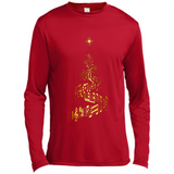 Music Note Christmas Tree Xmas Music Lover Mug PINGPONG - Canvas Long Sleeve T-Shirt