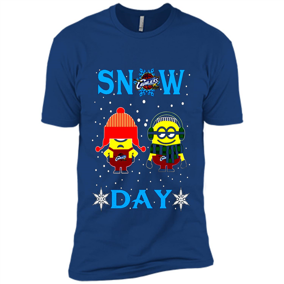 Snow Day Shirt For Cleveland Cavaliers Vs Minion Fans pingpong