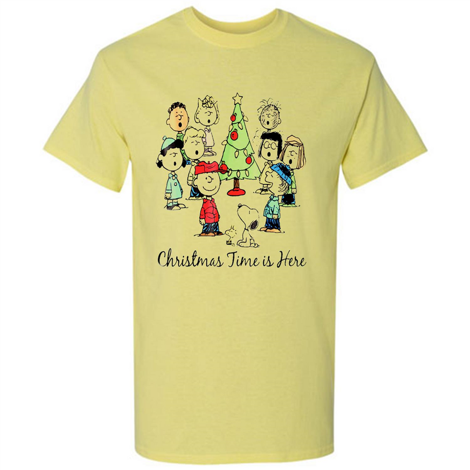 Snoopy Christmas Time Is Here Sporty T-Shirt - Shirt