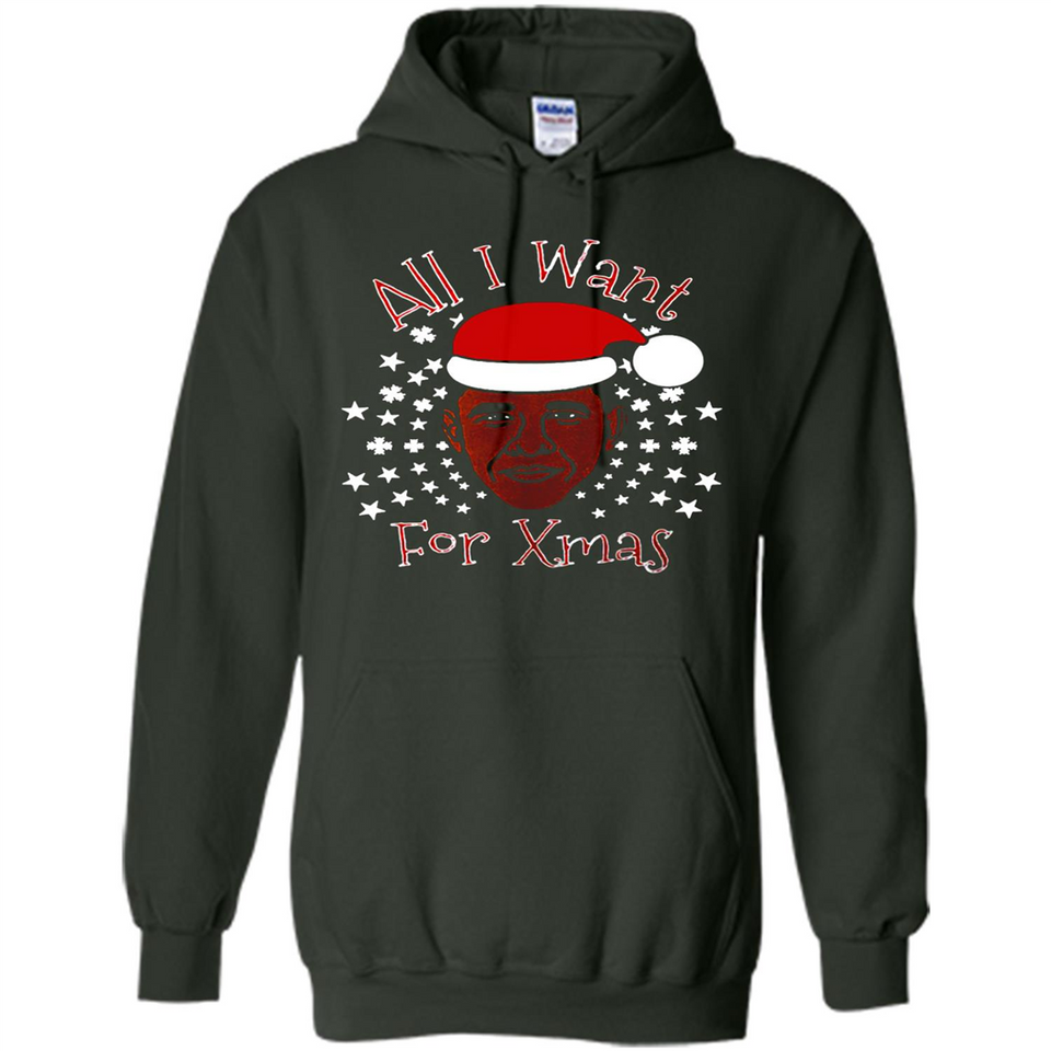 Obama All I Want For Xmas T Shirt PINGPONG - Hoodie