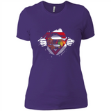 Chicago Blackhawks And Superman Fans - Ladies' Boyfriend T-Shirt