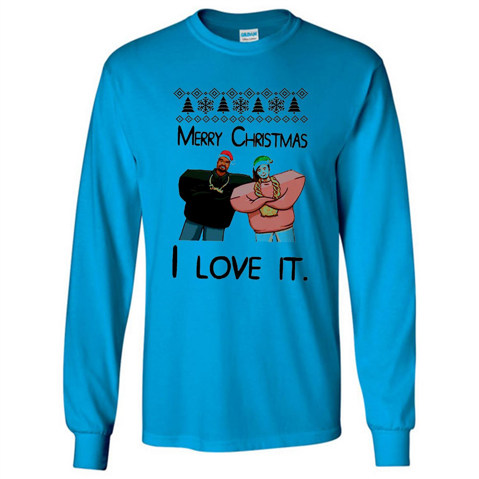 Drake Merry Christmas I love it sweatshirt PINGPONG - Long Sleeve T-Shirt