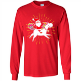 Unicorn And Santa Christmas - Long Sleeve T-Shirt
