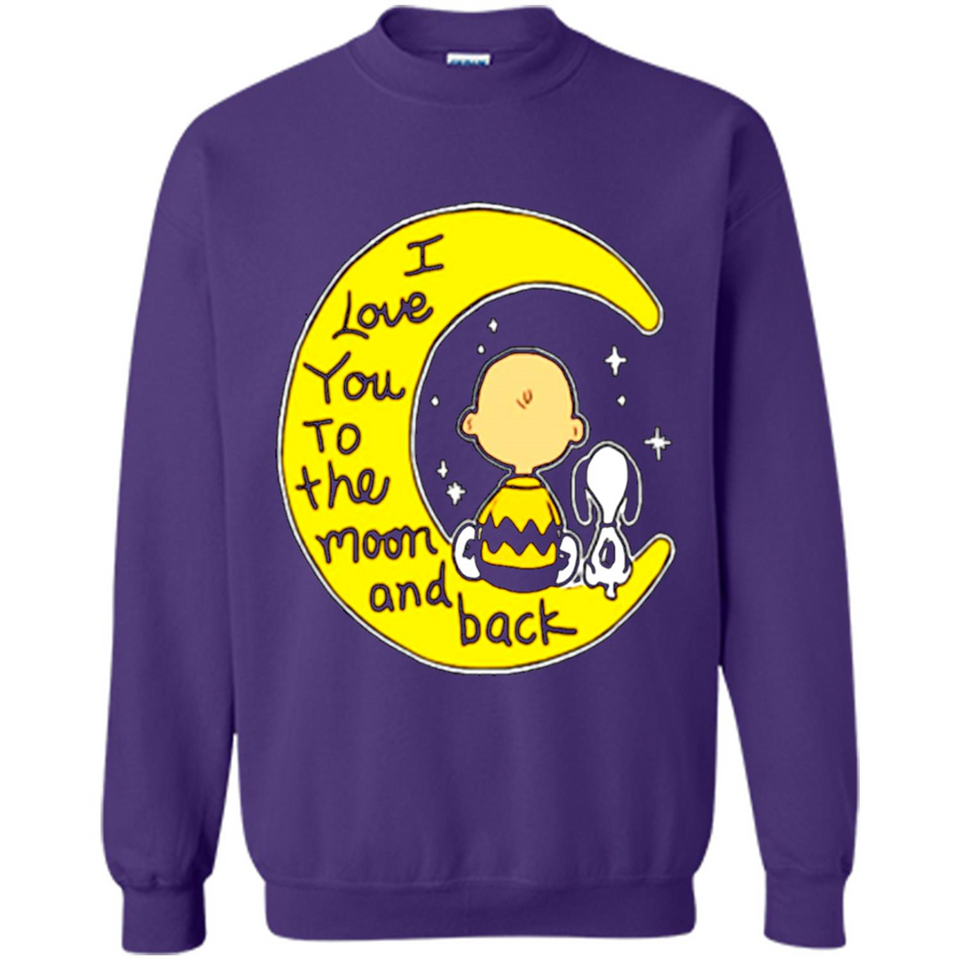 I LOVE YOU TO THE MOON AND BLACK CHARLIE BROWN AND SNOOPY
