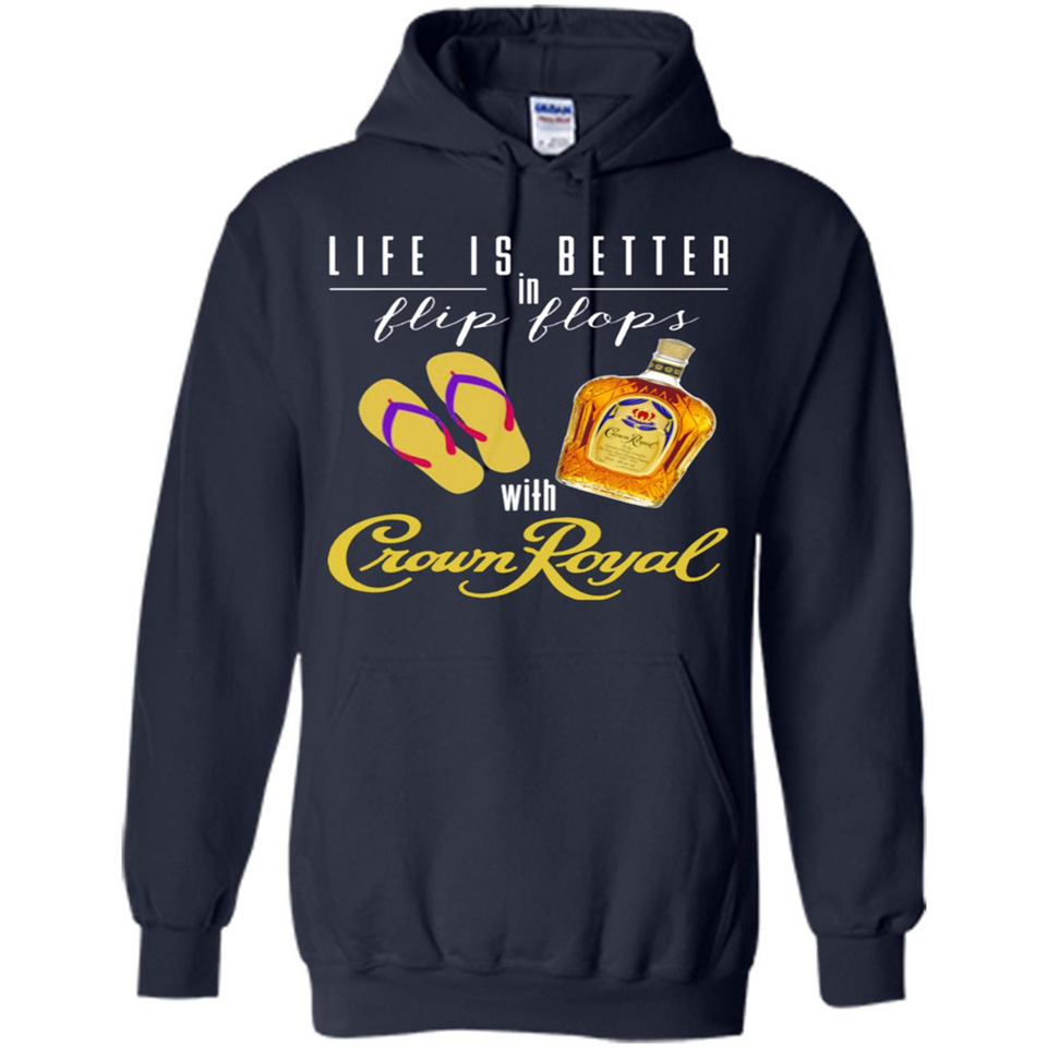 LIFE IS BETTER IN FLIP FLOPS WITH CROWN ROYAL