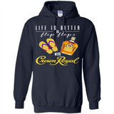 LIFE IS BETTER IN FLIP FLOPS WITH CROWN ROYAL