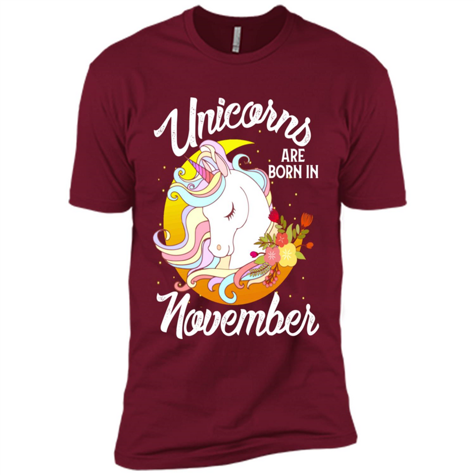 Unicorns Are Born In November Magical Rainbow