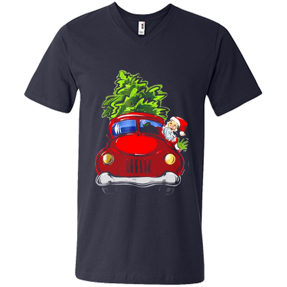 Vintage Santa red Truck Christmas Tree PINGPONG
