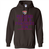 Reasons to be a Florida Panthers Fan Complete List on Back - Hoodie