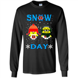 Snow Day Shirt For Cincinnati Bengals Vs Minion Fans pingpong