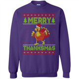 Merry Thankmas Ugly Xmas Thanksgiving Turkey Sweatshirt - Sweatshirt